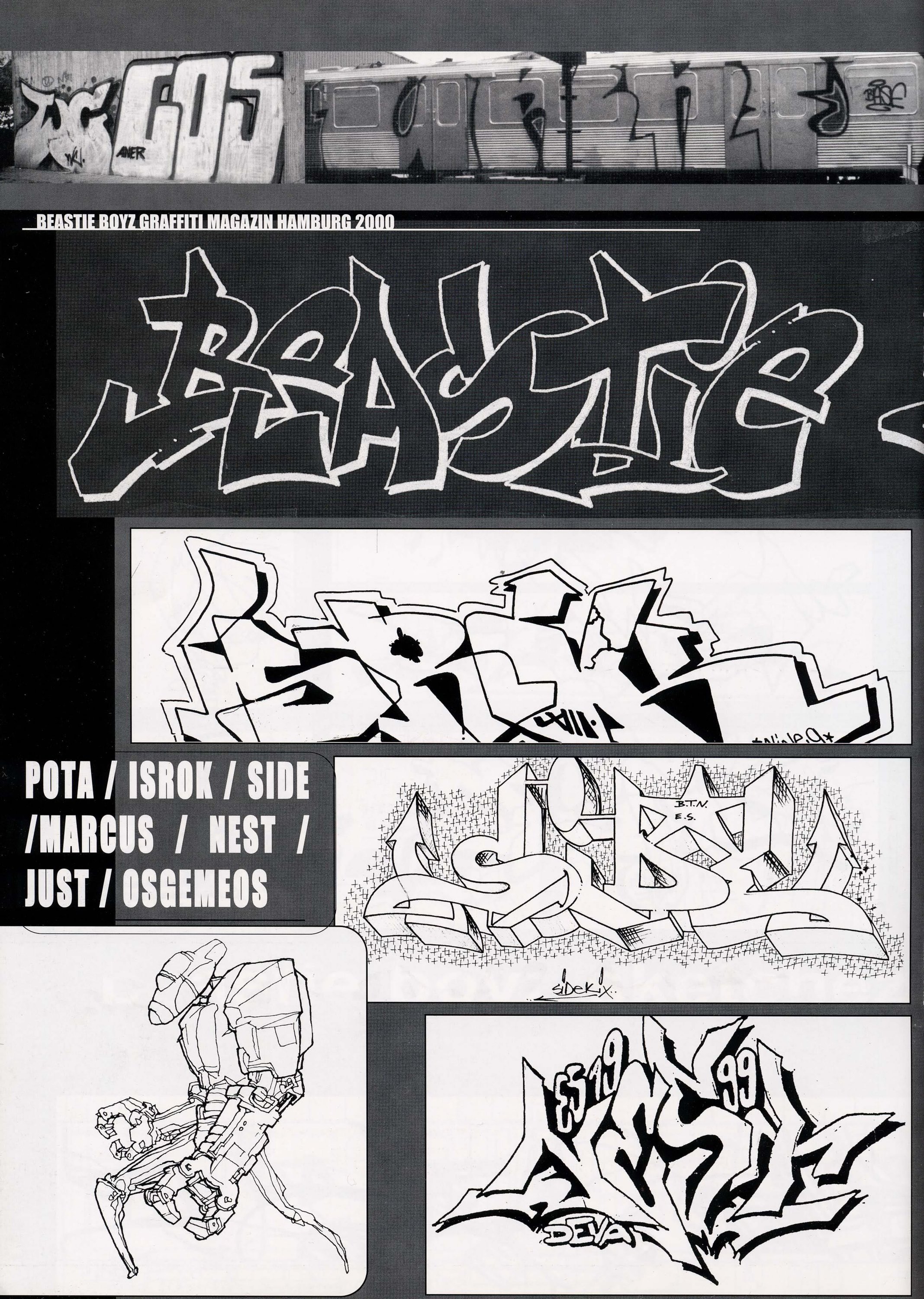 Beastie Boyz Graffiti Magazin Sketches Issue 5 | Bombing Science ...